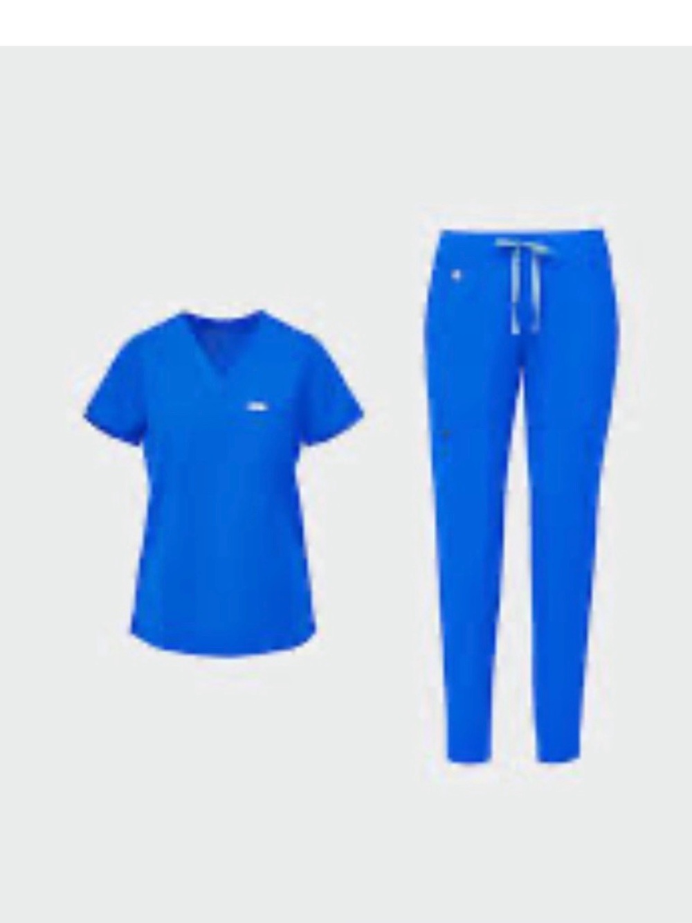 Women's Drawstring Scrub set - Royal Blue